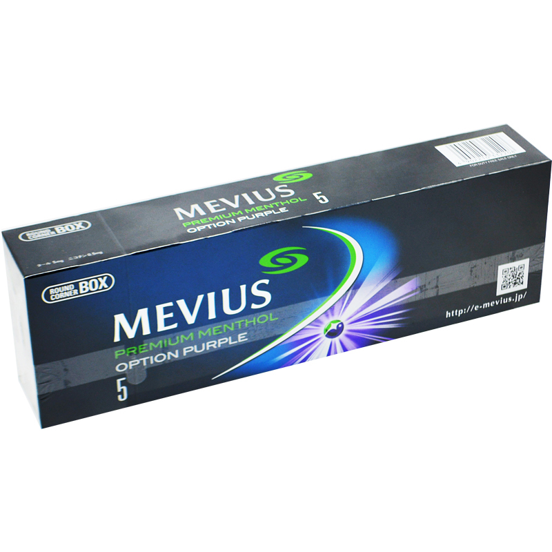 Mevius Premium Menthol Option Purple 5 メビウス プレミアム メンソール オプション パープル ５ Tobacco Duty Free Shop A S D 関西国際空港免税店予約サイト